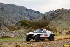 221 AL QASSIMI Sheikh Khalid (are), FLOENE Ola (nor), X-Raid Mini JCW Team, Mini John Cooper Works Buggy, Auto, action during the Stage 2 of the Dakar 2023 between Sea Camp and Al-'Ula, on January 2nd, 2023 in Al-'Ula, Saudi Arabia - Photo Frédéric Le Floc’h / DPPI