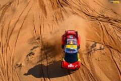 Sébastien Loeb and Fabian Lurquin on their Prodrive BRX Hunter T1+ of the Bahrain Raid Xtreme during the Stage 5 of the Dakar 2023 around Haïl, on January 5th, 2023 in Haïl, Saudi Arabia