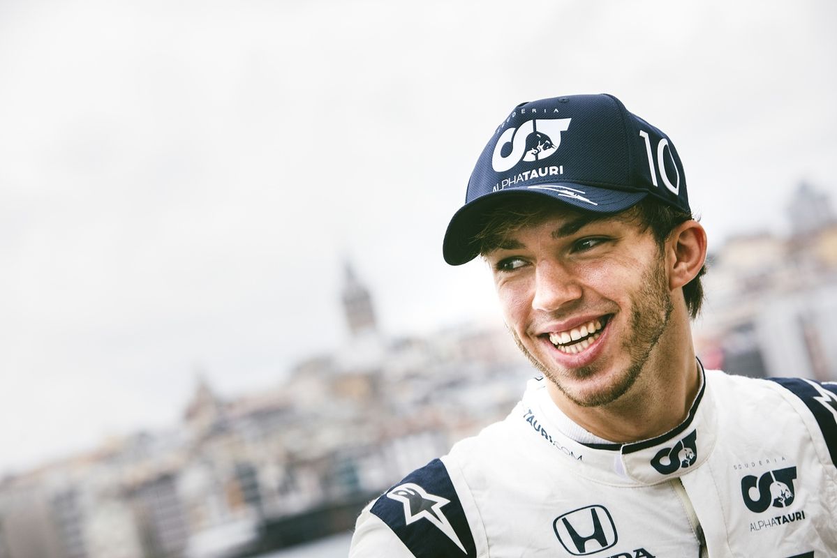 Pierre Gasly is seen during Project Istanbulls in Istanbul, Turkey on November 10, 2020