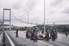 The Red Bull Racing team prepare for a pitstop during Project Istanbulls in Istanbul, Turkey on November 10, 2020