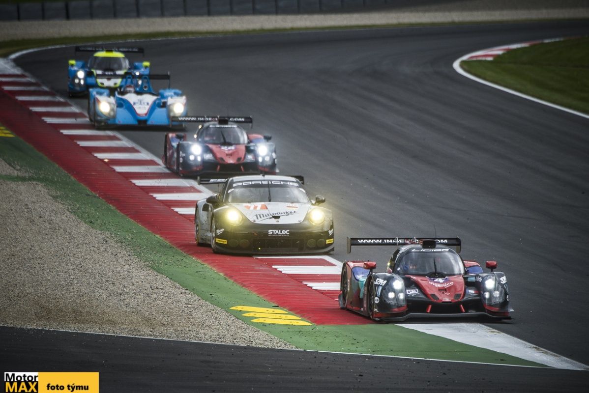 Competitors race during the European Le Mans Series 2016 at the Red Bull Ring in Spielberg, Austria on July 17, 2016