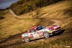33 RADA Martin (CZE), JUGAS Jaroslav (CZE), Team Rada Martin, Fiat 124 Abarth RGT, action during the 2020 Rally Hungary, 4th round of the 2020 FIA European Rally Championship, from November 6 to 8, 2020 in Nyíregyháza, Hungary - Photo Bastien Roux / DPPI