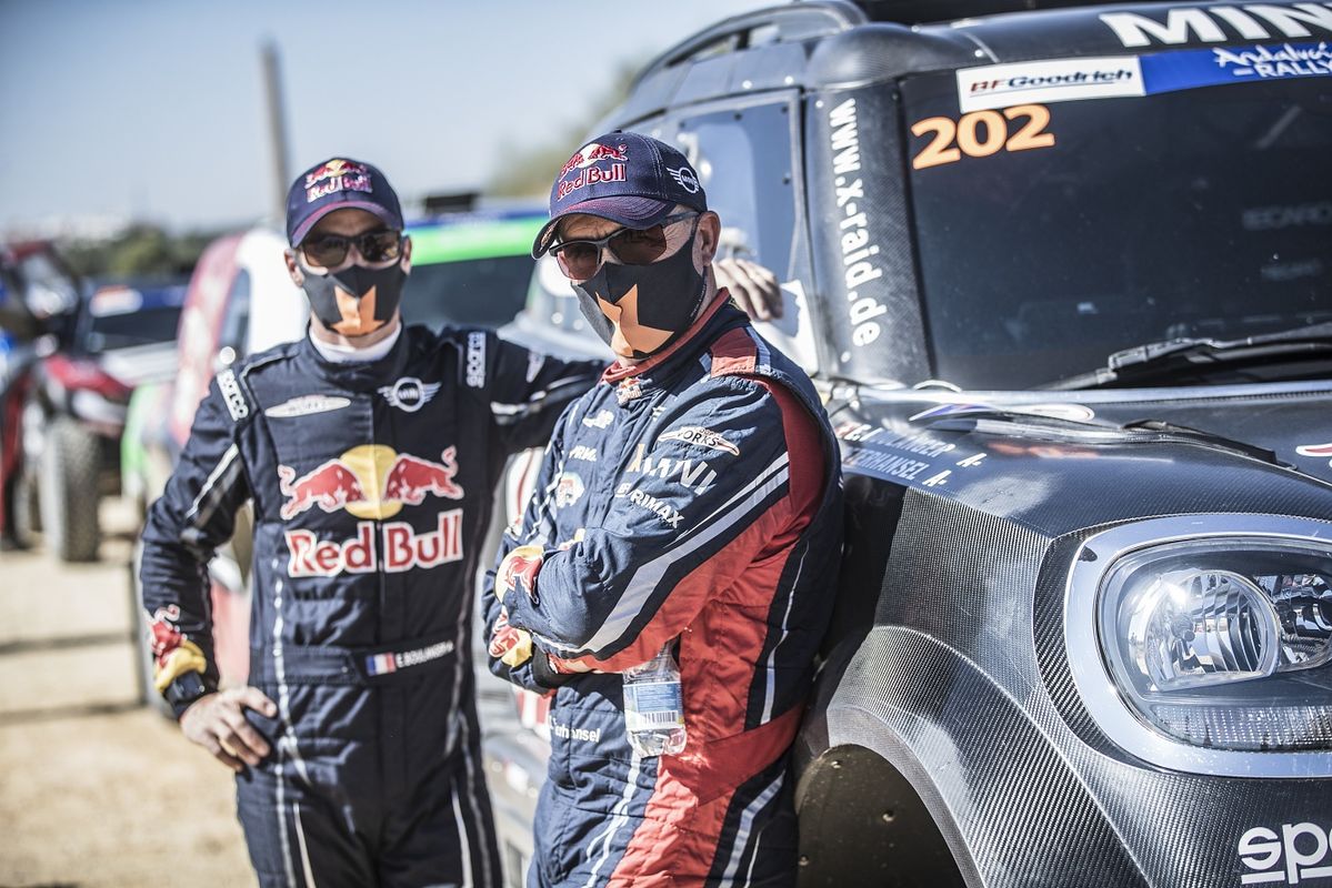 Stephane Peterhansel and Edouard Boulanger  at the SS1 of Rally Andalucia in Villamartin, Spain on October 07, 2020