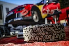 Sesbastien Ogier and Julien Ingrassia testing the Citroen C3 WRC, south of France on january 16, 2019