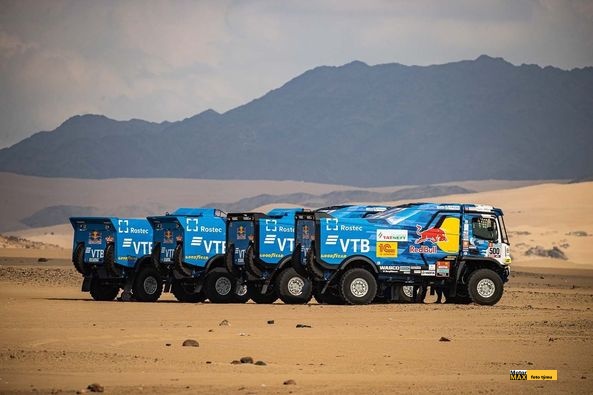 Dakar 2022: Anton Shibalov vyhrál svou první etapu letošního závodu.