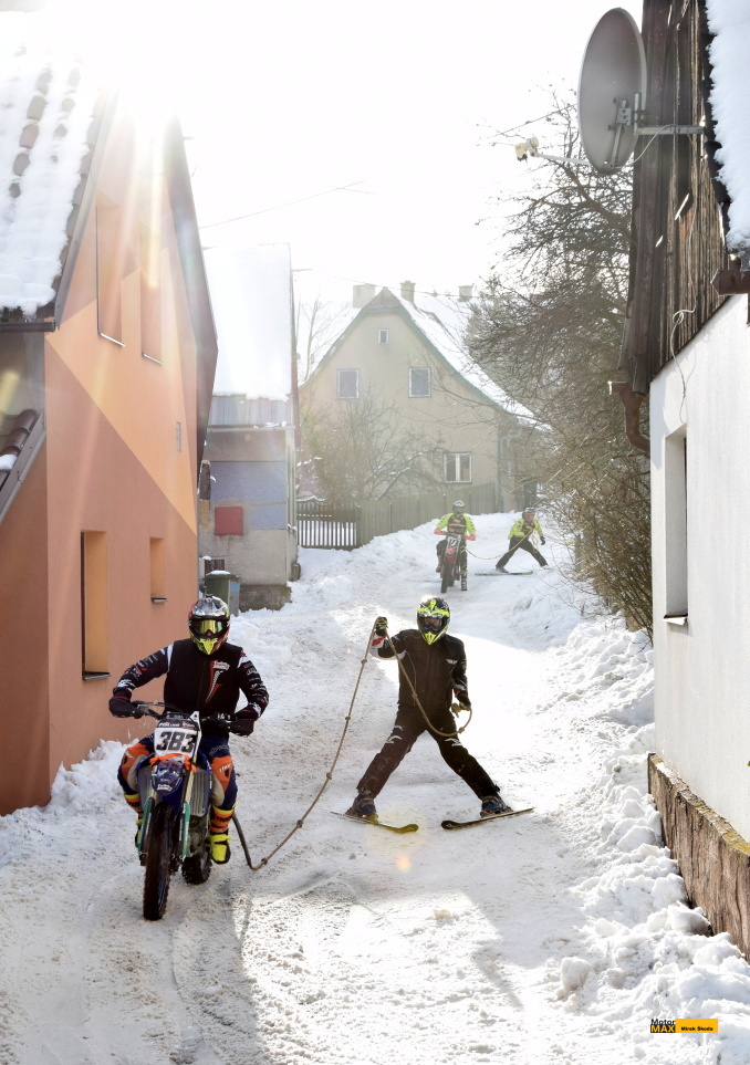V sobotu se pojede (také) Motoskijoring v uličkách.