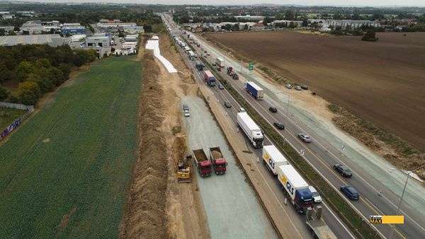 Rozšířování D1 v úseku u Brna pokračuje.