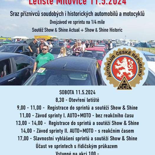 Sraz v Milovicích již  v sobotu