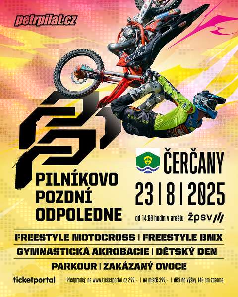 Pilníkovo pozdní odpoledne o víkendu i s hvězdami FMX a BMX.