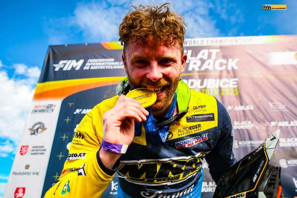 MS ve flat tracku v Pardubicích. Druhý světový titul pro Ervína Krajčoviče !!