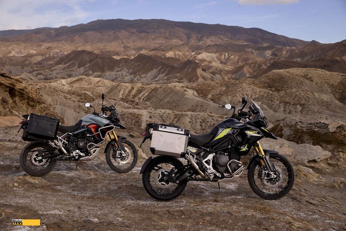 Edice Alpine a Desert spojují výkon a univerzálnost modelů Triumph Tiger s novým vzhledem.