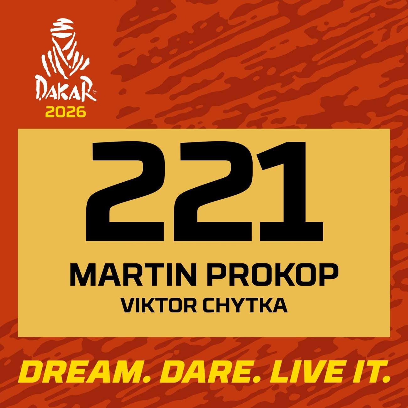 Nadcházející Dakar 2026 odhalil oficiálně startovní  čísla. Včetně našich posádek.