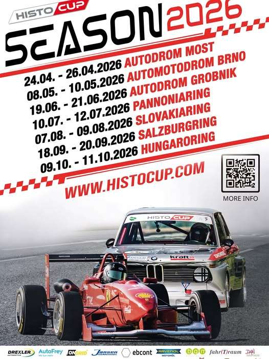 Histocup 2026 zavítá  do Mostu i do Brna. Kalendář.