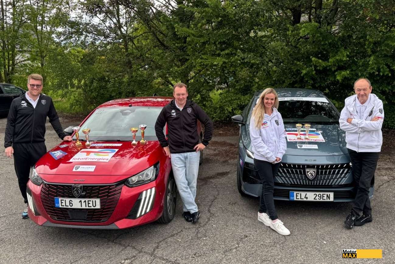 Dvojité pódium na eco rallye na Moravě pro vozy Peugeot.